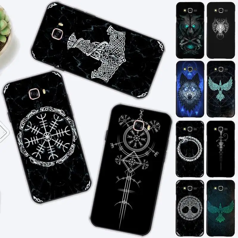 

Viking Logo Phone Case for Samsung J 2 3 4 5 6 7 8 prime plus 2018 2017 2016 core