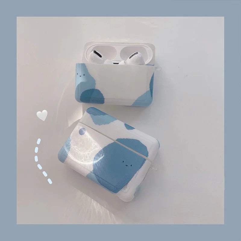 

Полностью закрытый чехол для наушников Happy Plus для Airpods Pro, защитный чехол 1/2/pro для Apple, новый креативный женский силиконовый простой чехол