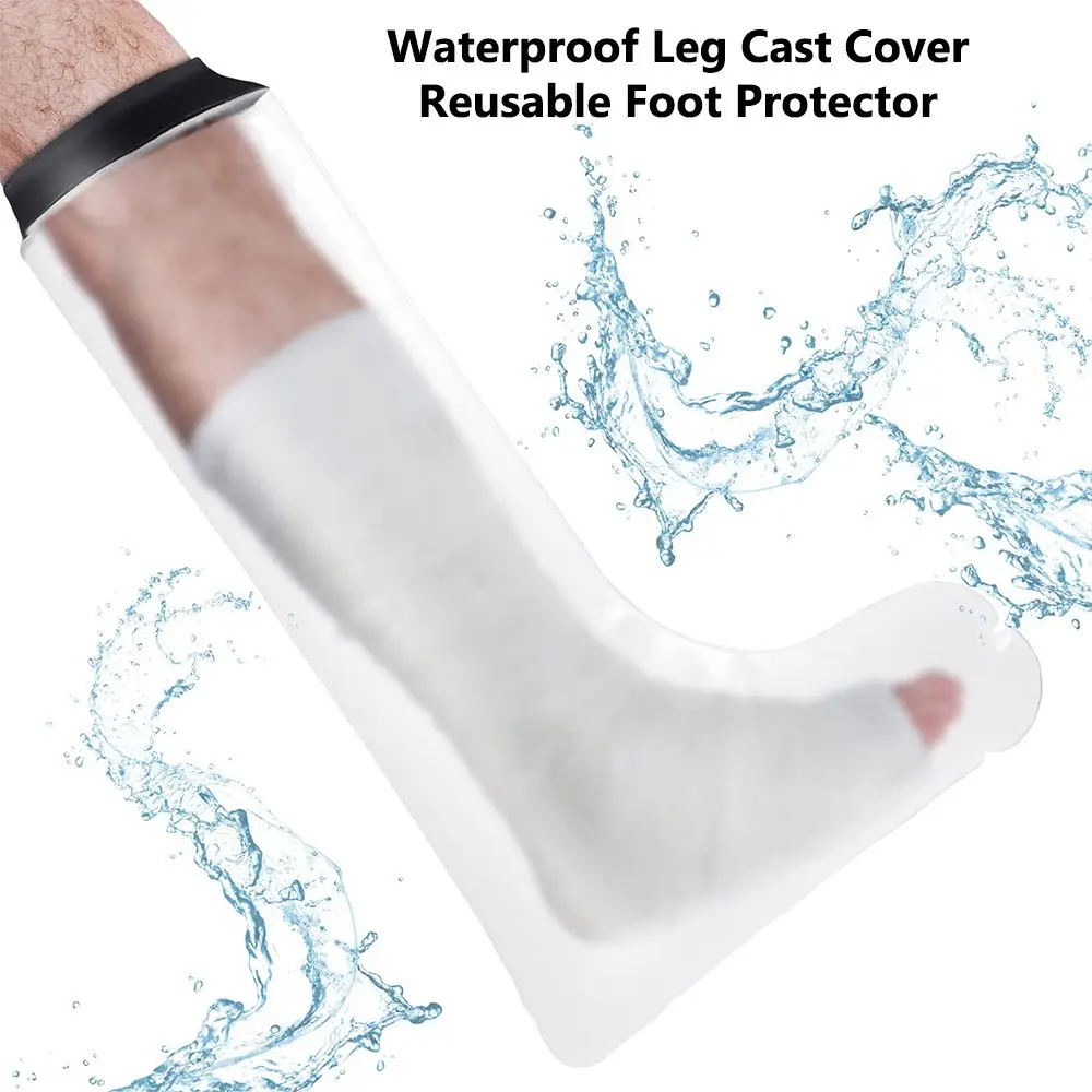 

Leg Cast Cover Adult Foot Leg Cast Protector Reusable Waterproof Shower Bath Cover for Broken Leg Knee Ankle Burns Health Care