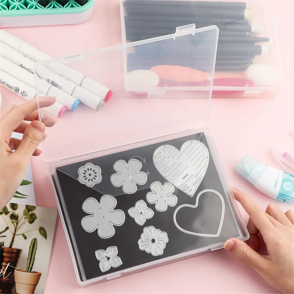 20 шт. 7x5 дюймов конверты для хранения многоразовые пластиковые с карманами сумка