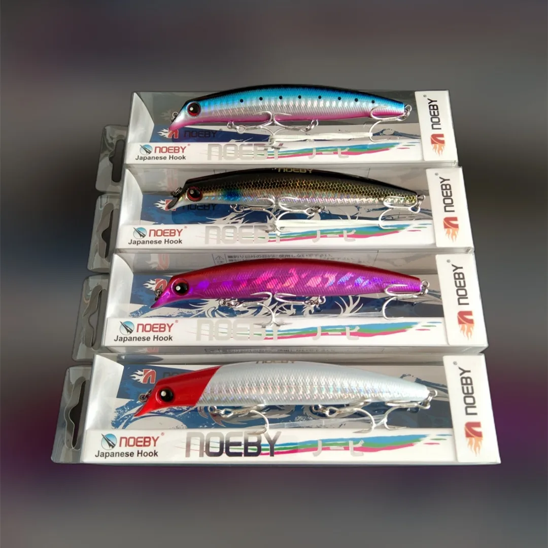 

Noeby 4pcs 12cm 16g Floating Minnow Crankbait Fishing Lures Hard Bait Artificial Wobbler For Pike Carp Striped Bass