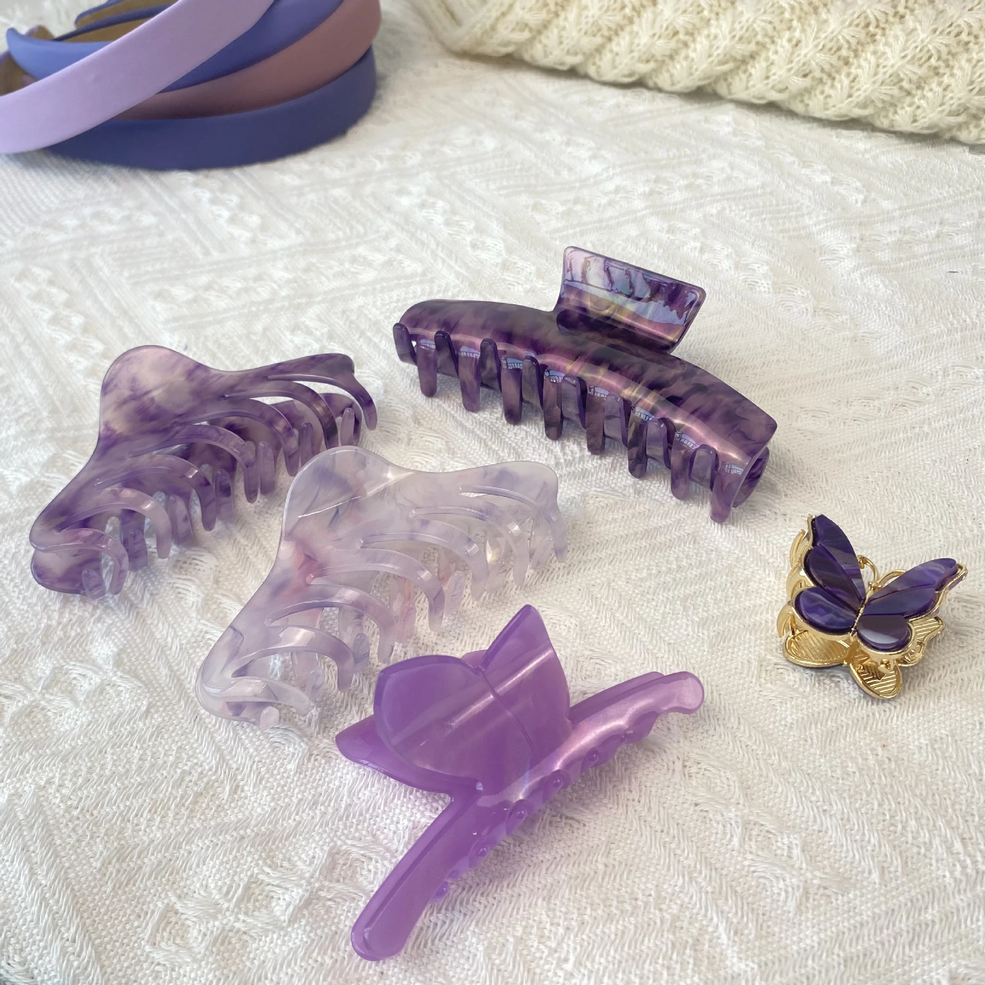 

Акриловая заколка для волос из ацетата, Женские аксессуары для волос, 2022 дюйма, заколка-краб, большая Заколка-краб для акулы