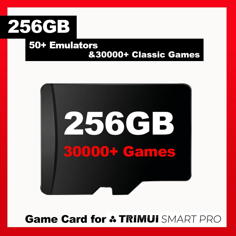 Trimui Smart Pro Game System Card TF 64/128/256 Карта памяти 50+ эмуляторов 30000 Ретро-игр SD-карта для pro