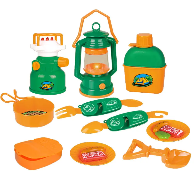 

Outdoor Kitchen Adventure Games Kids Camping Set Toy With Light