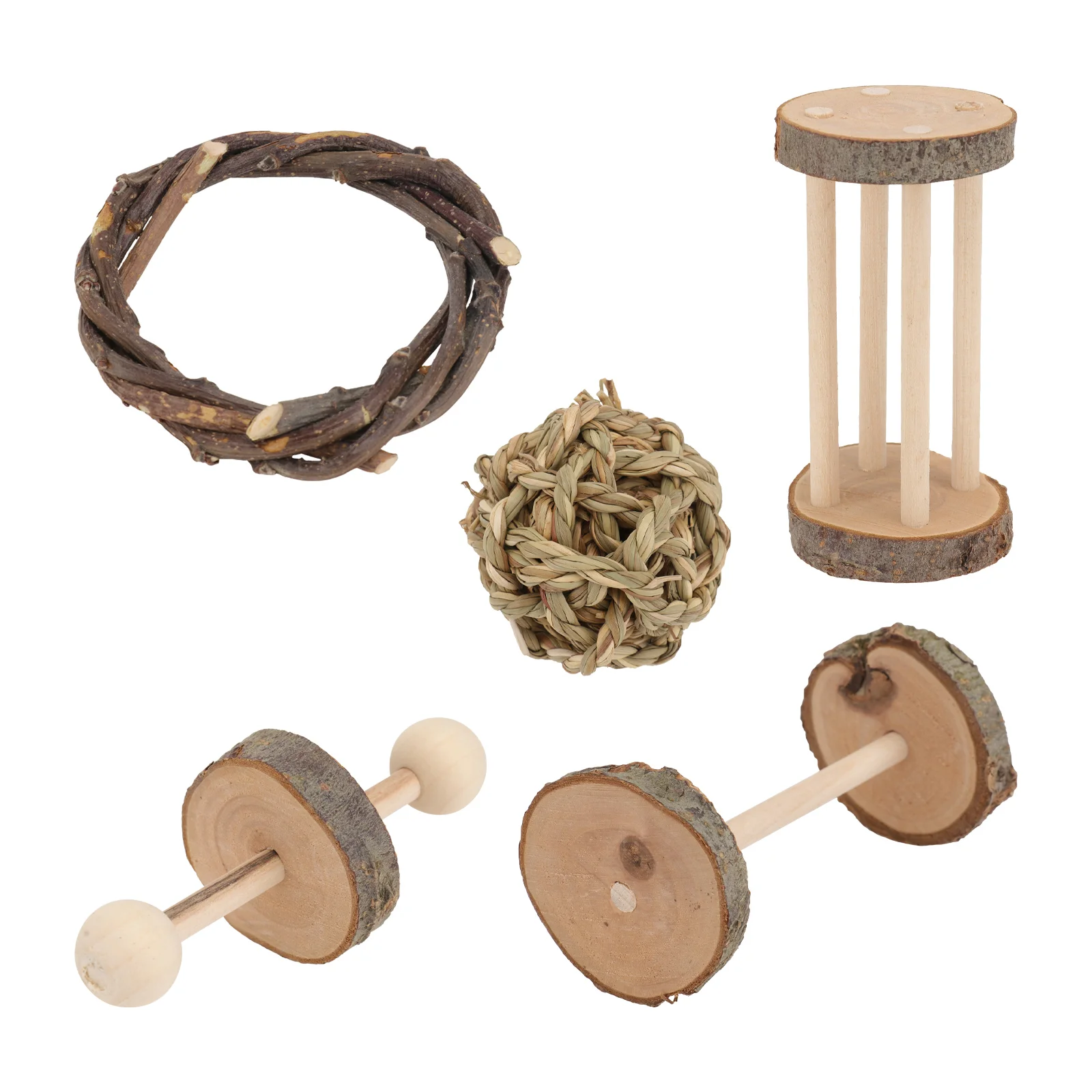 

Toys Toy Chewing Hamster Chew Bird Grinding Parrot Plaything Molar Wooden Teeth Bunny Dumbbell Bite Accessory Hamsters