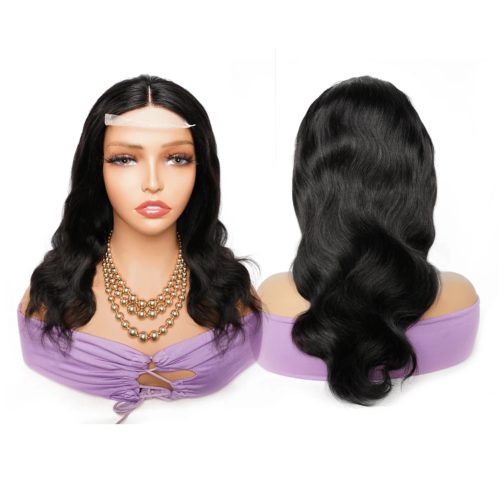 Human Hair Wigs Dark Brown Middle Part Wigs 1b27 1b30 Ombre 