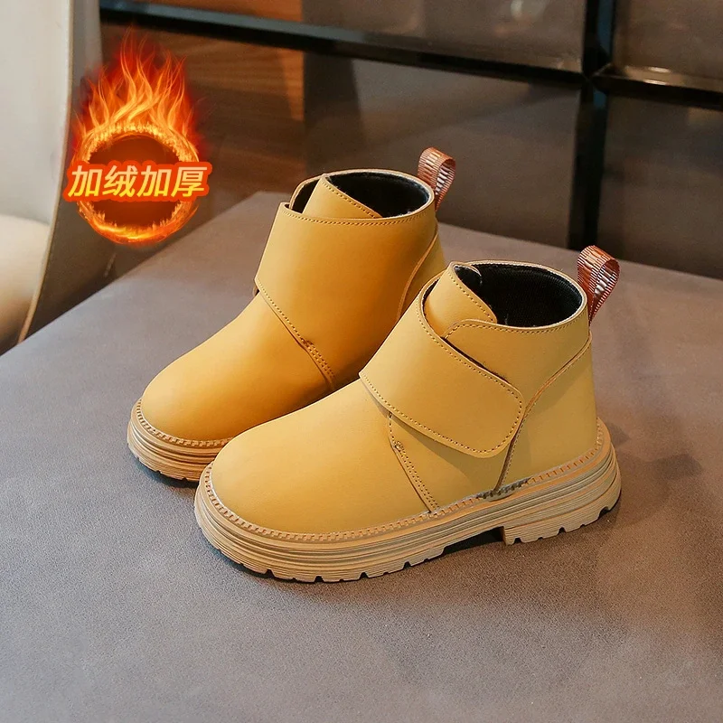 Ботинки для девочек на плоской подошве с низким вырезом водонепроницаемые