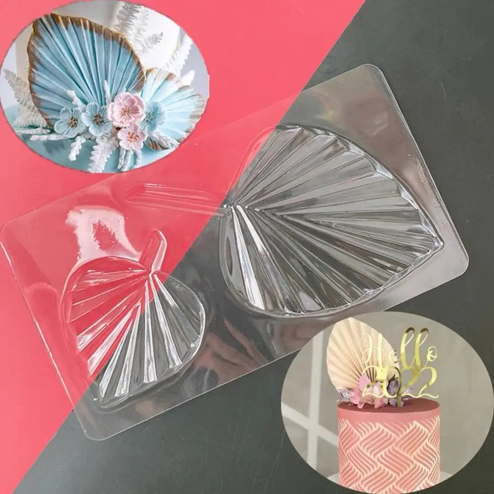 

2 Hole Leaf Pet Mold Diy Chocolate Fondant Plastic Cake Mould Tools Dessert Stencil Decoration Pastry Party Baking Bir V6u0