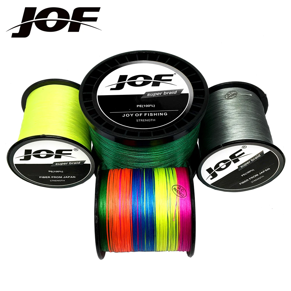 

JOF 4 Strands Braided Fishing Line Multifilament 500&1000M Carp Fishing Japanese Braided Wire Cord Fishing Accessories Sea