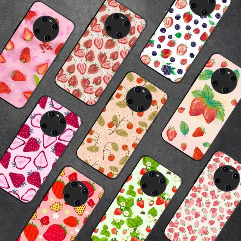 

RuiCaiCa strawberry summer Phone Case For Huawei Y 5 Y62019 Y52018 Y92019 Luxury funda case for 9prime2019