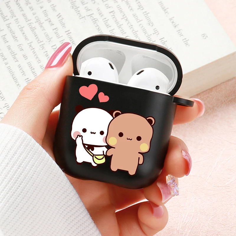 Симпатичная пара аксессуаров Bubu Dudu для Apple Airpods Pro 2 1 3 Baby Panda Love противоударный