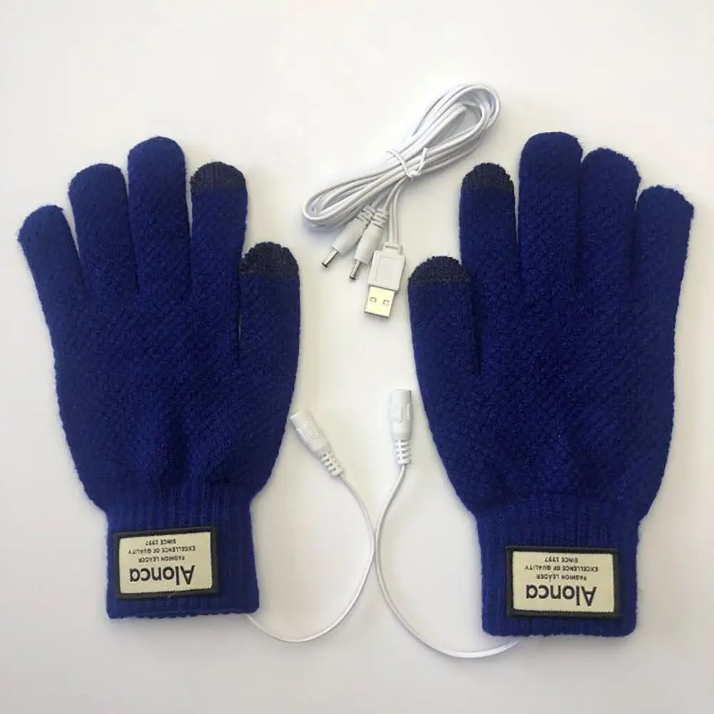 

Casual Heated Gloves Touchscreen Soft Adults Men Winter Heating Gloves Safe Electric Gloves for Daily