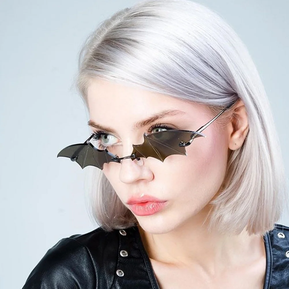 

Accessories Decorative Bat Sunglasses Outdoor Gafas Mujer Sol Party Metal Women Durable Fashion Decoration