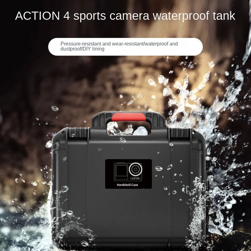

Для DJI Action4 /3Box Sports Camera Waterproof and Anti Drop Custom Storage Accessories Hard Чехол Bag