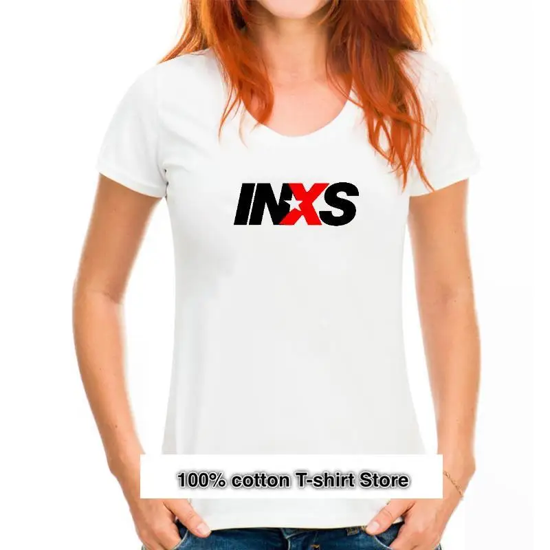 

Camiseta con estampado INXS para hombre, camiseta informal de manga corta a la moda, novedad, Top-43