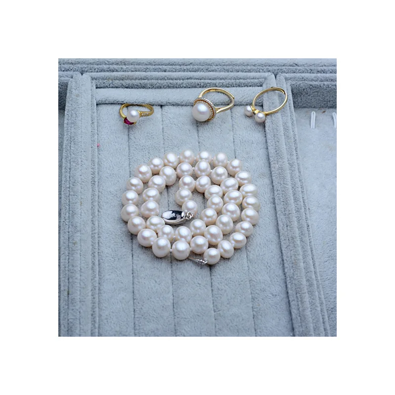 Женское ожерелье Zhuji 9-10 с круглым пресноводным жемчугом |