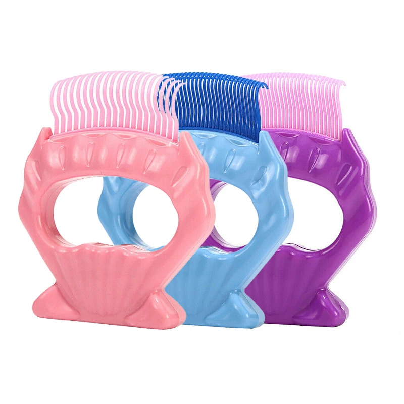 

Handhold Pet Combs Shell Shape Plastic Brush Hair Grooming Tools for Dog Cat Hair Combs Pet Cleaning Supplies