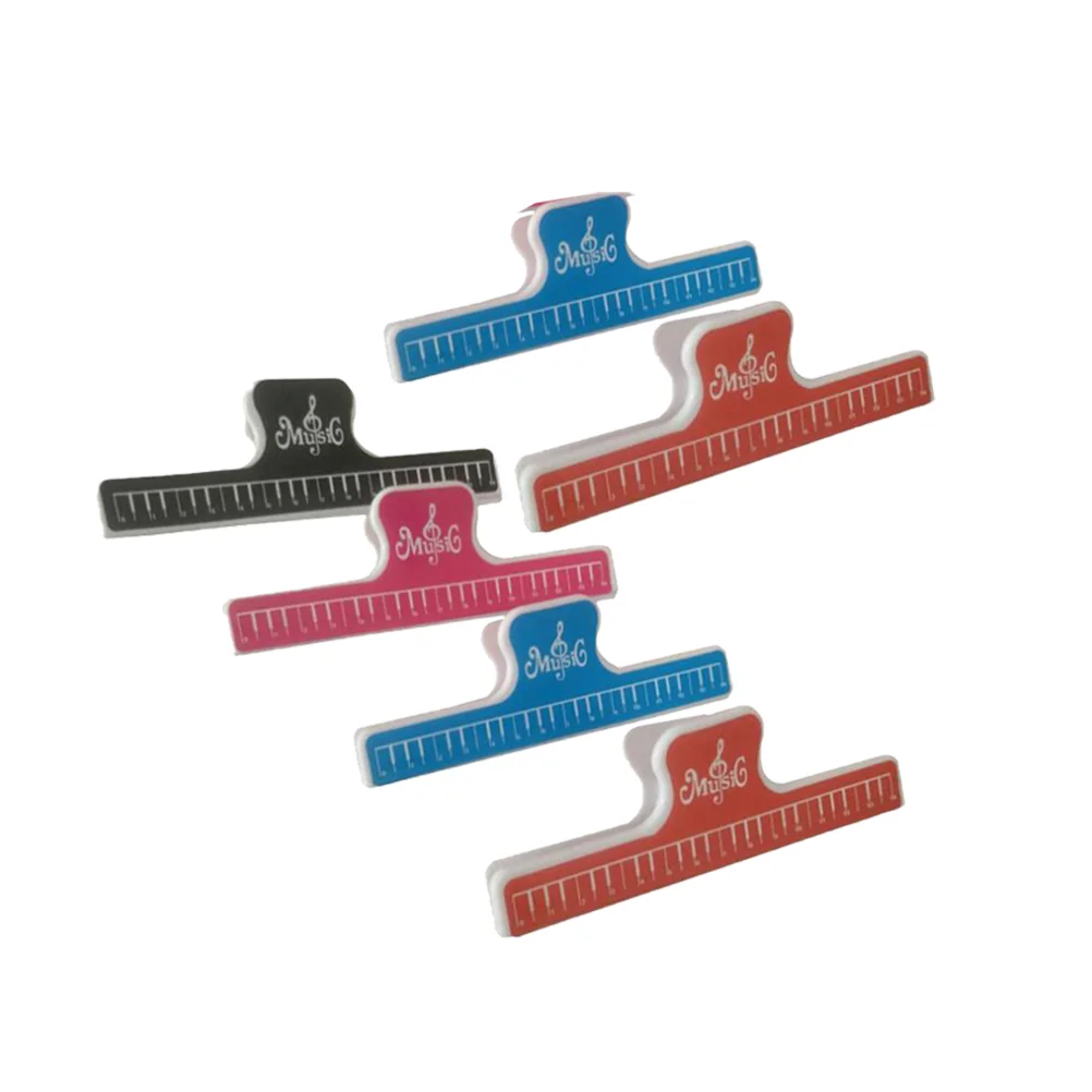 

6PCS Book Clip Simple Piano Score Clamp Book Folders for Office School