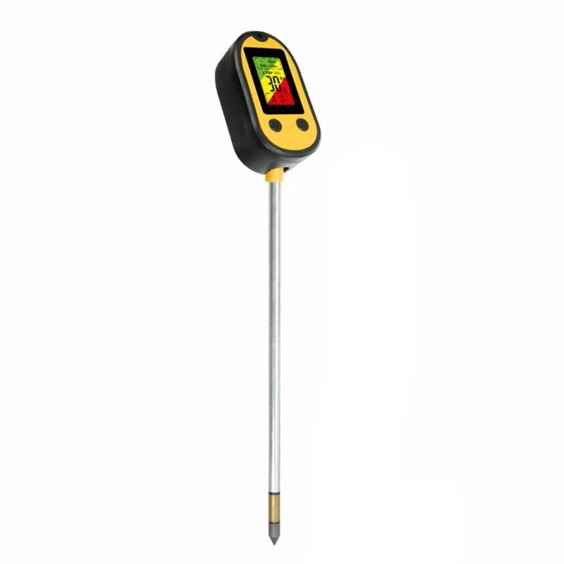 

Soil PH Meter 6 In 1 LCD Display Temperature Moisture PH Light for Garden Lawn