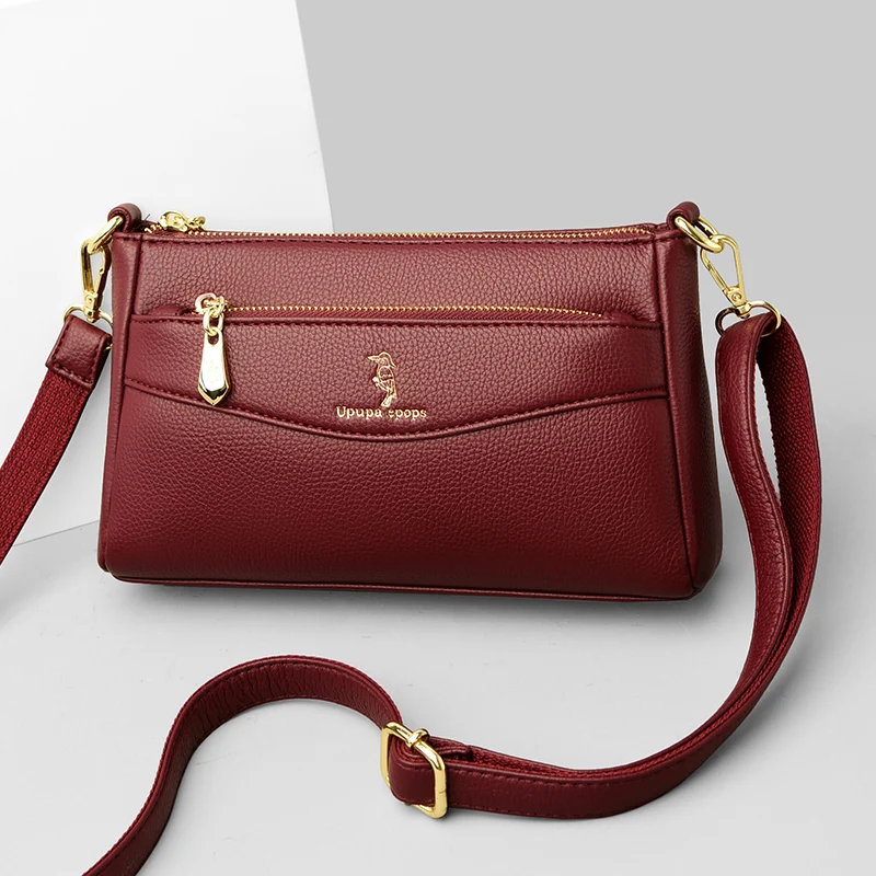 Fashion Flap Women Bag Designer Leather Crossbody Bags Soft Genuine Purse and Handbag Woman Brand Small Bolso Mujer 2022