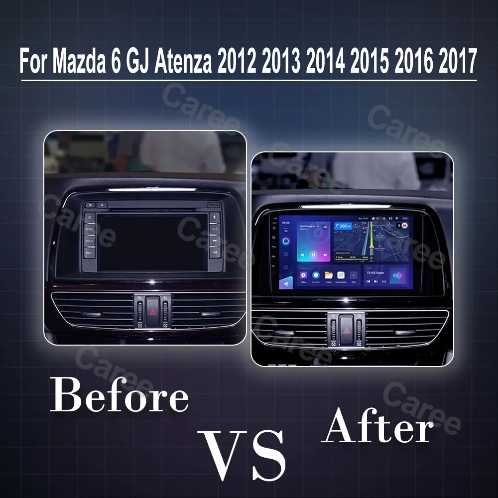 Фото Android 15 для Mazda 6 GJ Atenza 2012 2013 2014 2015 2016 2017 Беспроводной Carplay Авто Мультимедиа Авто Радио Видеоплеер GPS №2