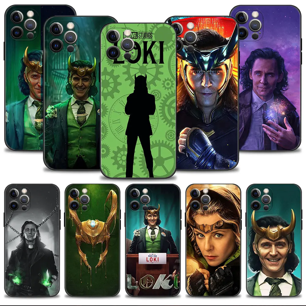 Carcasa Case For iPhone 12 Pro Max 8 XS XR 11 13 14 X 7 Plus SE2 5S Armor Protection Marvel God Loki Season 1 Tom Hiddleston