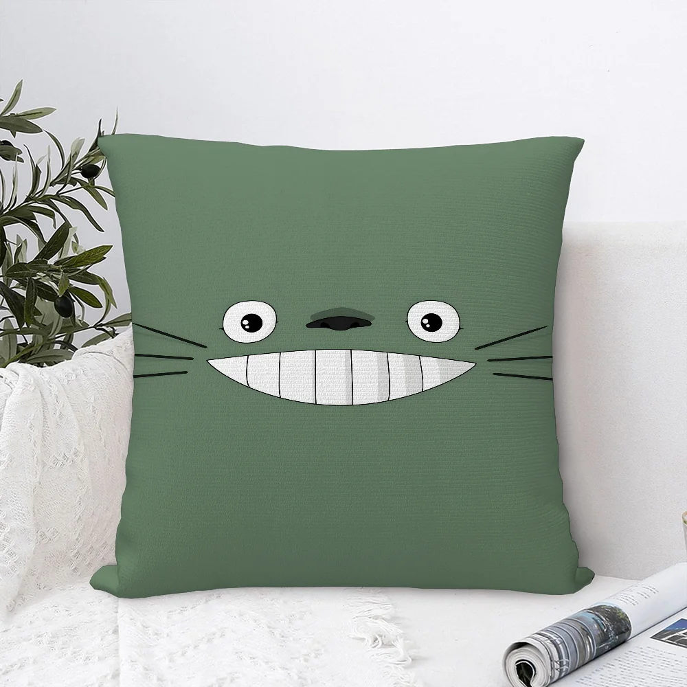 Аниме T-TotoroS Kawaii наволочка из плюшевой ткани мягкая двухсторонняя с принтом