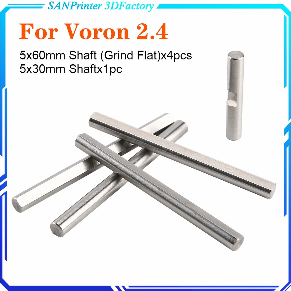 

Bearing Steel Rod D Type Shaft Grind Flat Linear Rail Round Length 30mm 60mm Diameter 5mm For Voron Motion Parts