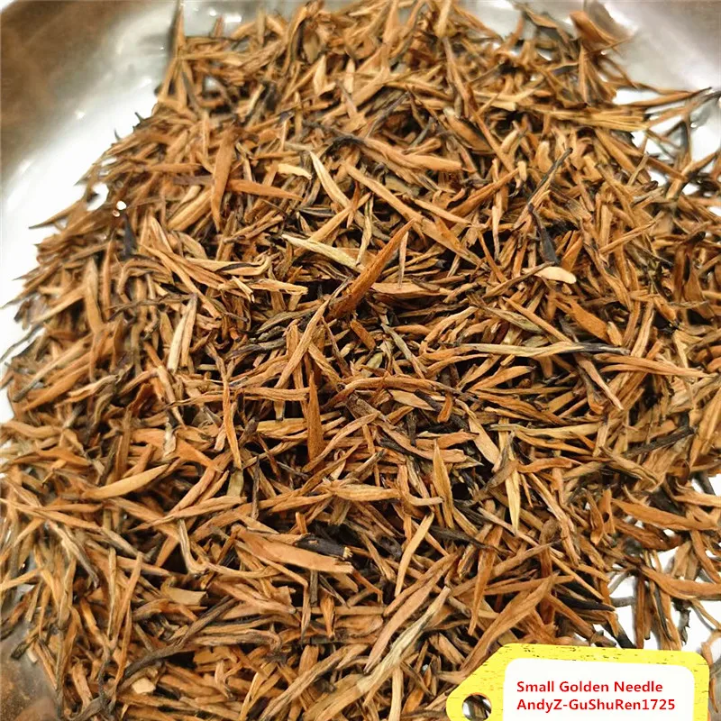 

2022 Year 5A Chinese YunNan FengQing Small Gold Needle Black Oolong Tea Dian Hong Golden Tip China DianHong Black Cha 250g/Bag