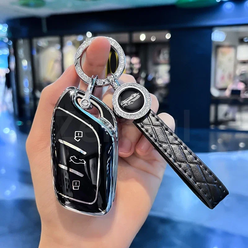 Для Roewe RX5 i6 i5 RX3 RX8 ERX5 для MG ZS EV MG6 EZS HS EHS 2019 2020 Автомобильный чехол смарт-ключа