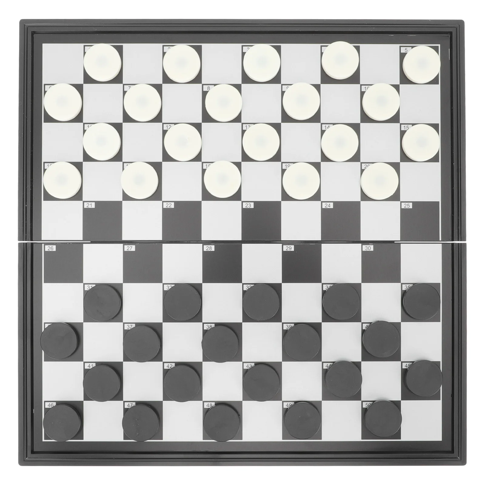 

Checkers Puzzle Toys Portable Folding Checkerboard Entertaining Hips High Impact Plastic Child Trainer Backgammon