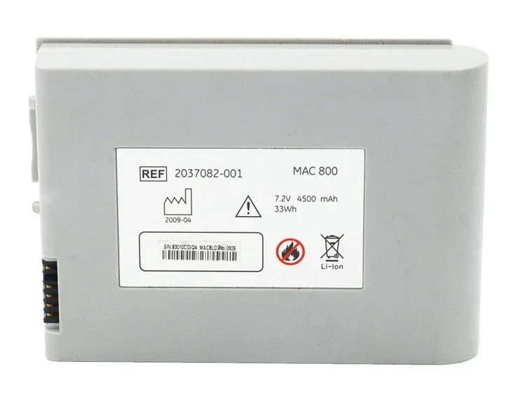 лучший НОВЫЙ ЭКГ емкостью 4500 мАч для GE MAC800 MAC 800 2037082 -001 2039944 Аккумулятор ноутбука +