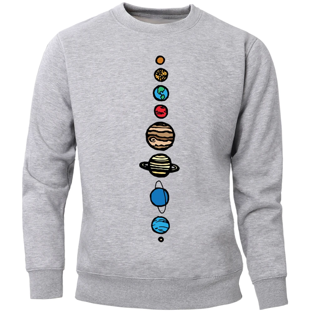 

Dalaxy Eight Planets Hoodies Men Sweatshirts Universe Crewneck Sweatshirt Hoodie Winter Autumn Fleece Warm Printed Sportswear
