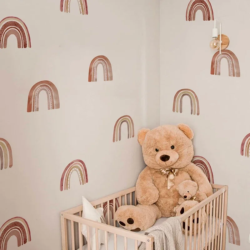 Радужные настенные наклейки в стиле бохо для детской комнаты гостиной декор