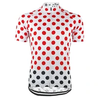 hirbgod new red black dot cycling jersey men summer quick dry short sleeve bike shirt simple white cycling clothingtyz1481 01