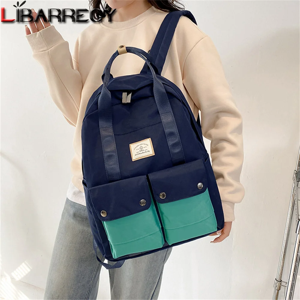 

Women Backpack Large Capacity Waterproof Nylon for Teen Girls School Bag Cute Student Bookbag Travel Mochila Bolso Mujer