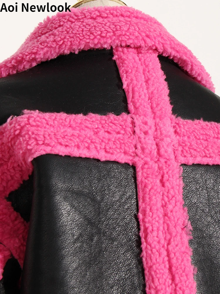 Aoi европейско-американская модная уличная куртка женская осень-зима 2023 новая