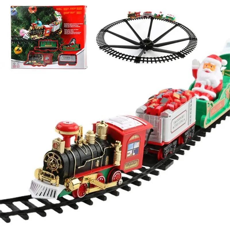 

Christmas Electric Train Mini Santa Claus Railcar Creative Christmas Tree Xmas Decor Kids Toys Gifts Train Set