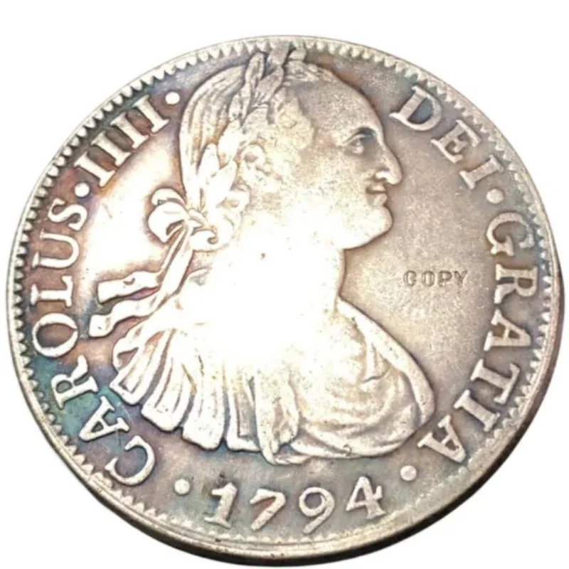 

Копия испанской серебряной монеты 1794 года