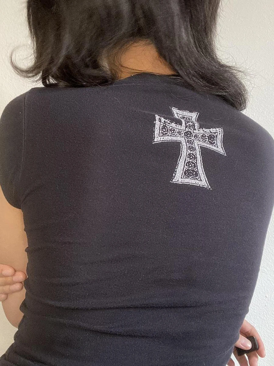 Женские футболки с короткими рукавами повседневные рубашки перекрестным