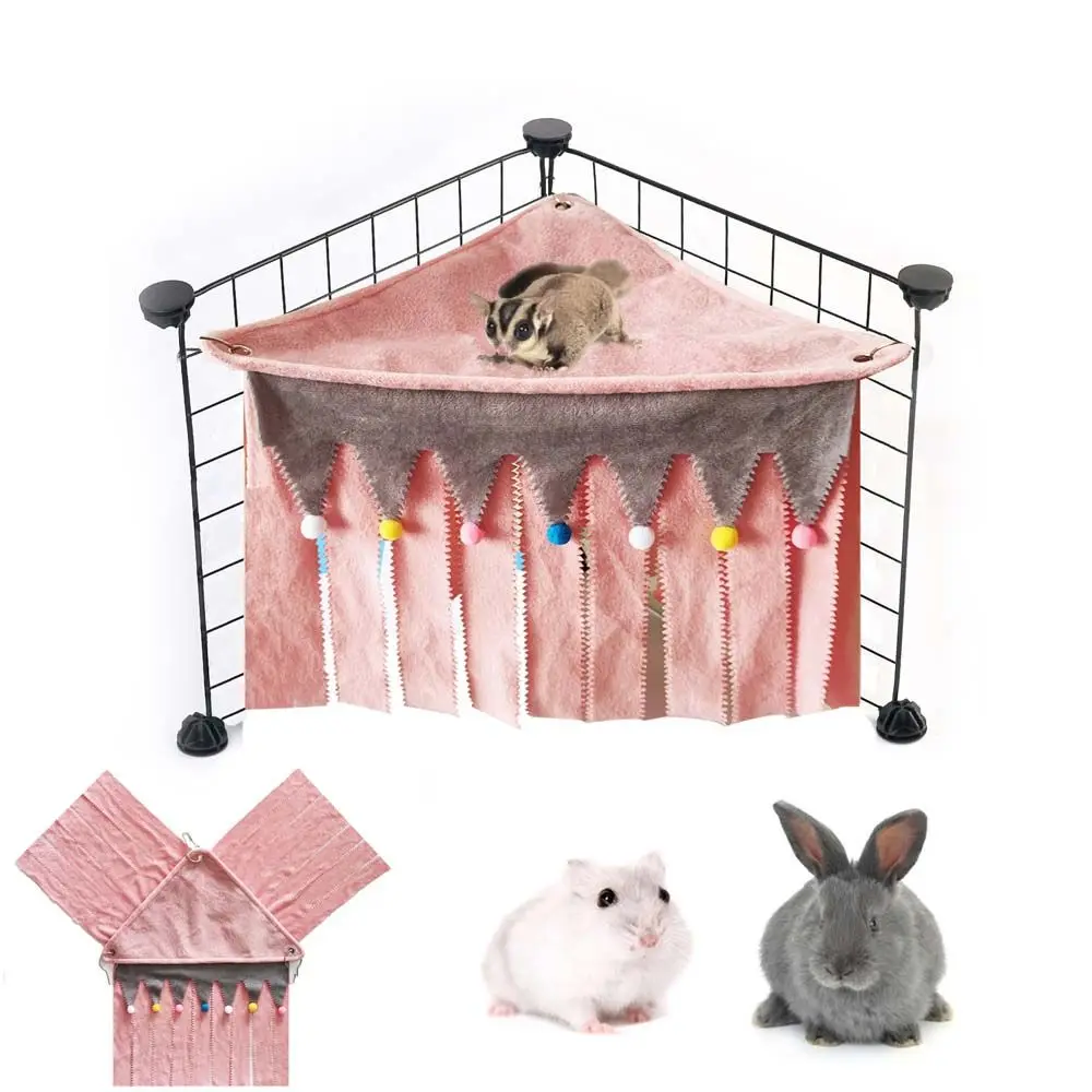 

Soft Rest Hedgehog Hideaway Cage Hammock Corner Rat Nest Guinea Pig Hideout Hamster House Rabbit Hiding Tent