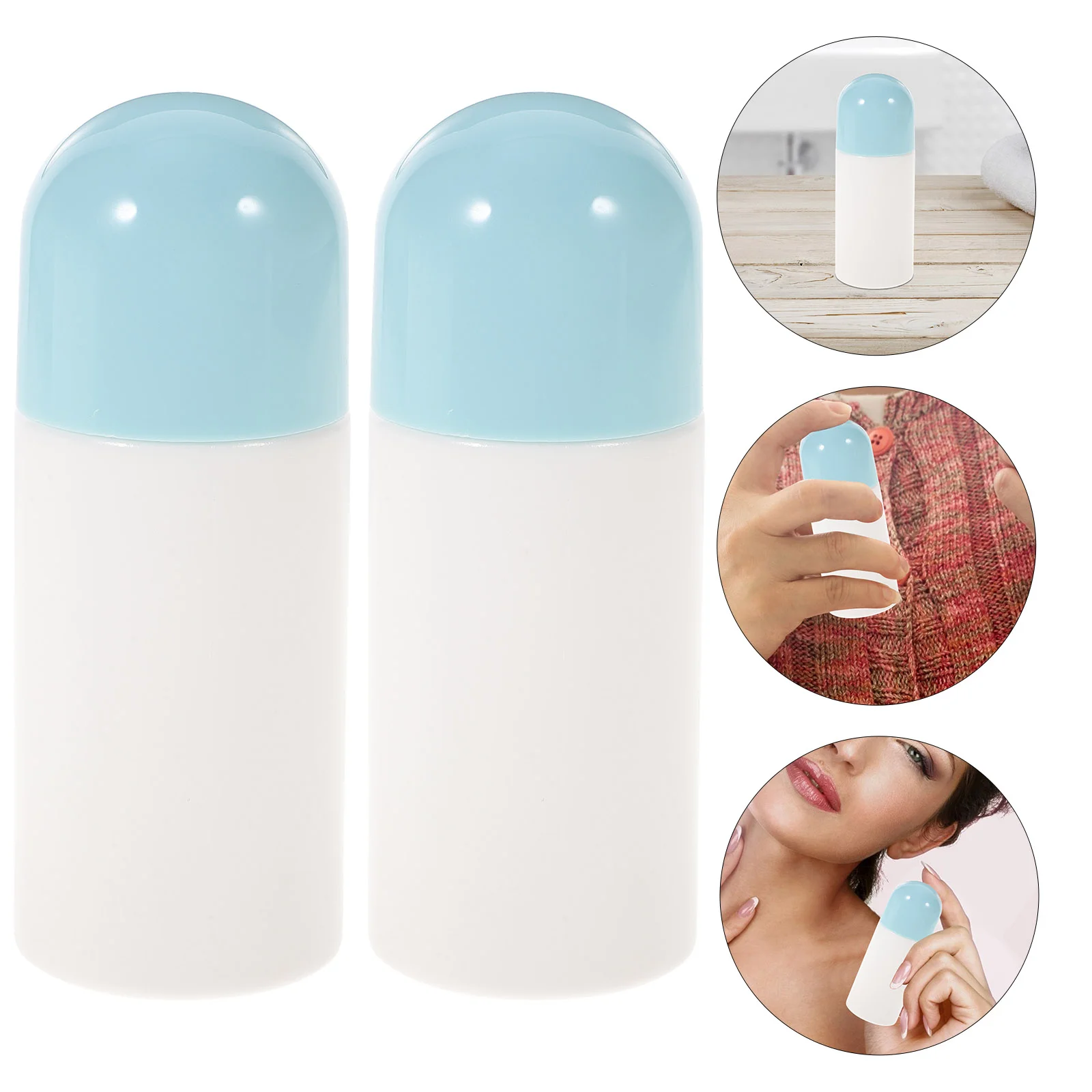 

10 Pcs Skincare Makeup Sponge Liniment Bottle Refillable Head Applicator Bottles Applying Empty Sub Package Container Travel