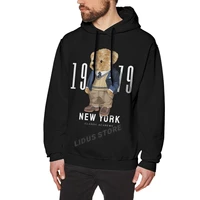 new york 1979 cute teddy bear hoodie sweatshirts harajuku creativity streetwear hoodies