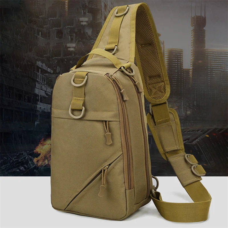 

Military Tactical Shoulder Bag Men Hiking Backpack Oxford Outdoor Hunting Camping Fishing Molle Army Trekking Chest Sling Bag