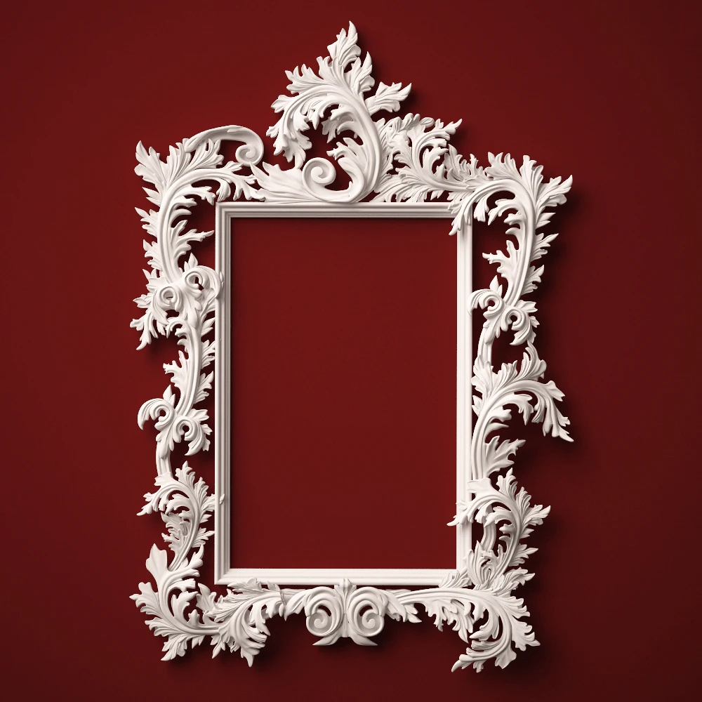 Цифровая файловая рамка 3d модель рельеф для гравировки с ЧПУ в формате STL artcam aspire