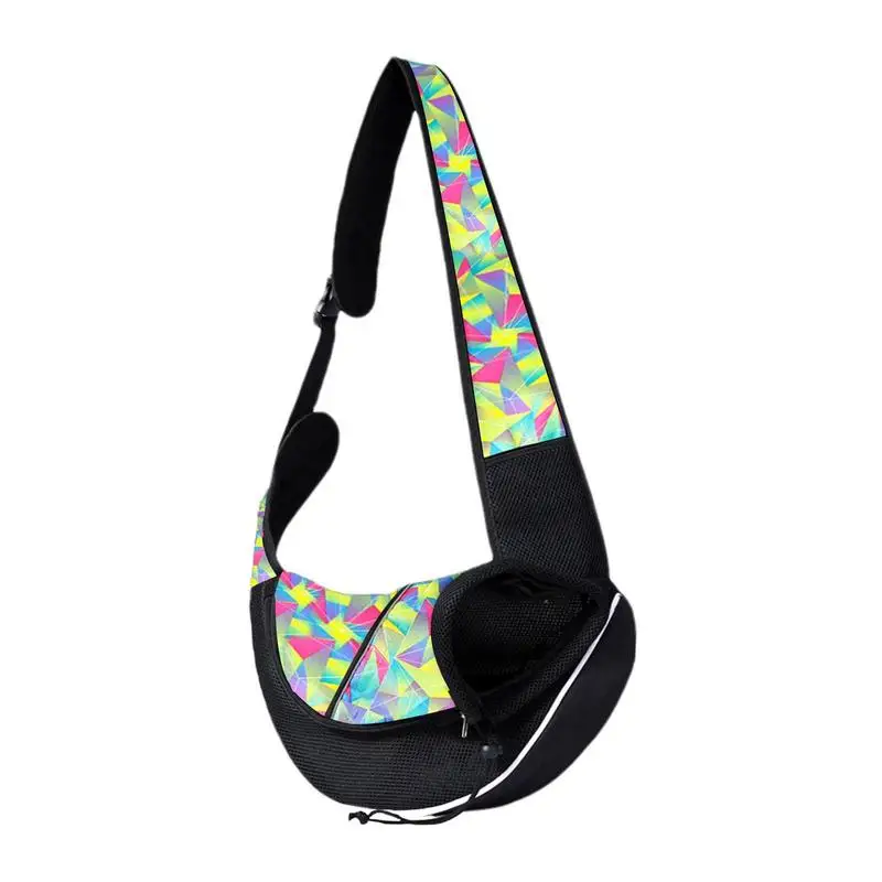 

Pet Carriers For Cats Crossbody Adjustable Zippered Sling Carrier For Dogs Soft Travel Crossbody Bag With Large Opening 3-10 Lbs