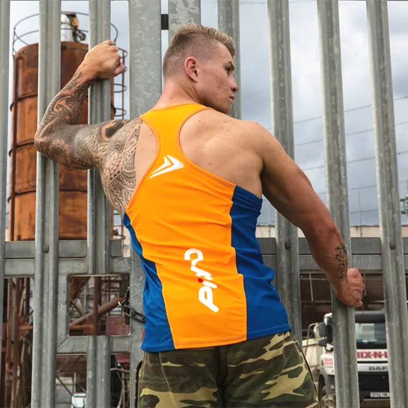 

Sports vest loose speed running dry training clothes sleeveless elastic collage fitness men's fitness clothes