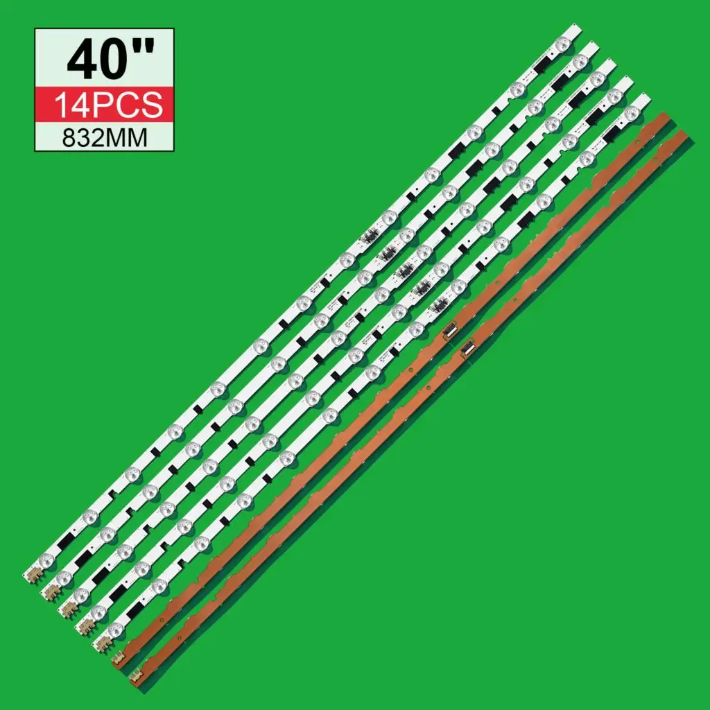 

New 14 Pieces(7R+7L) UA40F5000ARXXR UA40F6300AJXXR LED strip for SAM-SUNG 2013SVS40F L8 L5 D2GE-400SCA-R3 D2GE-400SCB-R3