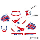 Для HONDA XR250 XR400 XR 250 XR 400 1996-2004 полностью графические наклейки на задний план мотоцикла с индивидуальным номером