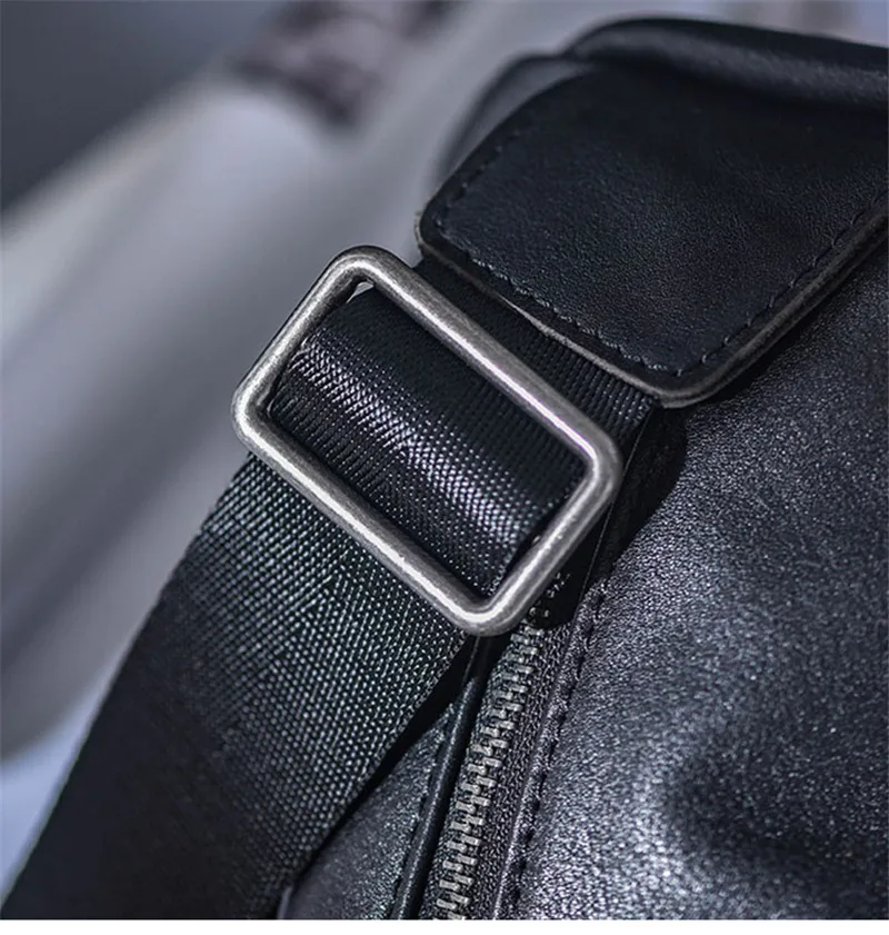 Simple casual designer top cowhide men's bucket bag for daily outdoor work travel large capacity genuine leather shoulder bag